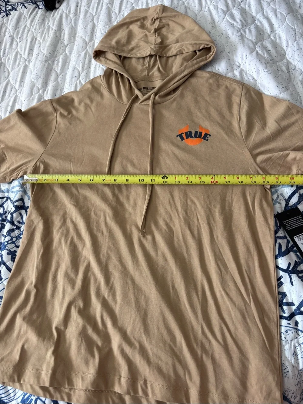 True Religion Graphic hooded tee shirt